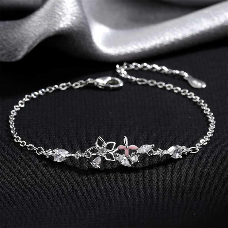 New Hot Pink Flower Charm Bracelets Trendy Design CZ Cubic Stone Mujer Bracelet Statement Jewelry Wholesale1
New Hot Pink Flower Charm Bracelets Trendy Design CZ Cubic Stone Mujer Bracelet Statement Jewelry Wholesale1