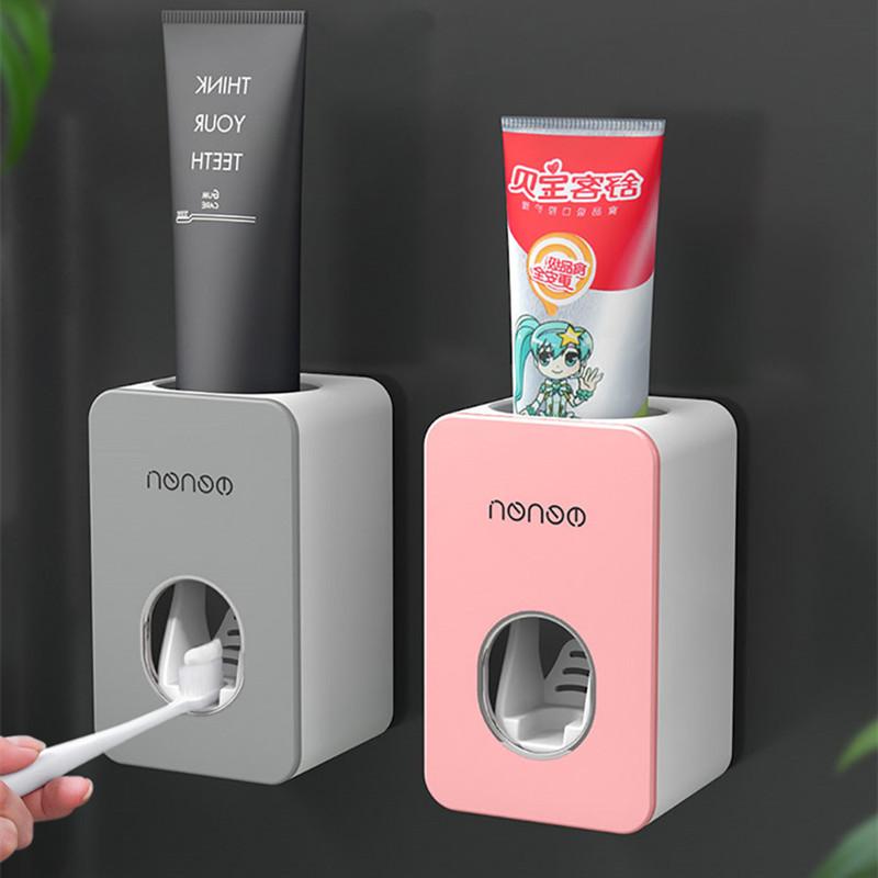 Automatic Toothpaste Dispenser Dust-proof Toothbrush Holder Wall Mount Stand Bathroom Accessories Set Toothpaste Squeezers Tooth
Automatic Toothpaste Dispenser Dust-proof Toothbrush Holder Wall Mount Stand Bathroom Accessories Set Toothpaste Squeezers Tooth