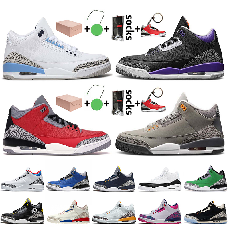 Top Quality With Box Mens Jumpman 3 3s Basketball Shoes UNC Court Purple Red Cement Cool Grey Red Cement Varsity Royal Trainers Sneakers
Top Quality With Box Mens Jumpman 3 3s Basketball Shoes UNC Court Purple Red Cement Cool Grey Red Cement Varsity Royal Trainers Sneakers