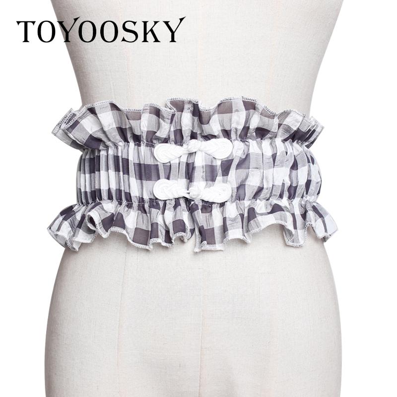 Designers Women Belt Sweet Plaid Elastic Corset Lace Elegant Belts for Dress High Quality Girdle Female Belt TOYOOSKY 2020, Black
Designers Women Belt Sweet Plaid Elastic Corset Lace Elegant Belts for Dress High Quality Girdle Female Belt TOYOOSKY 2020, Black