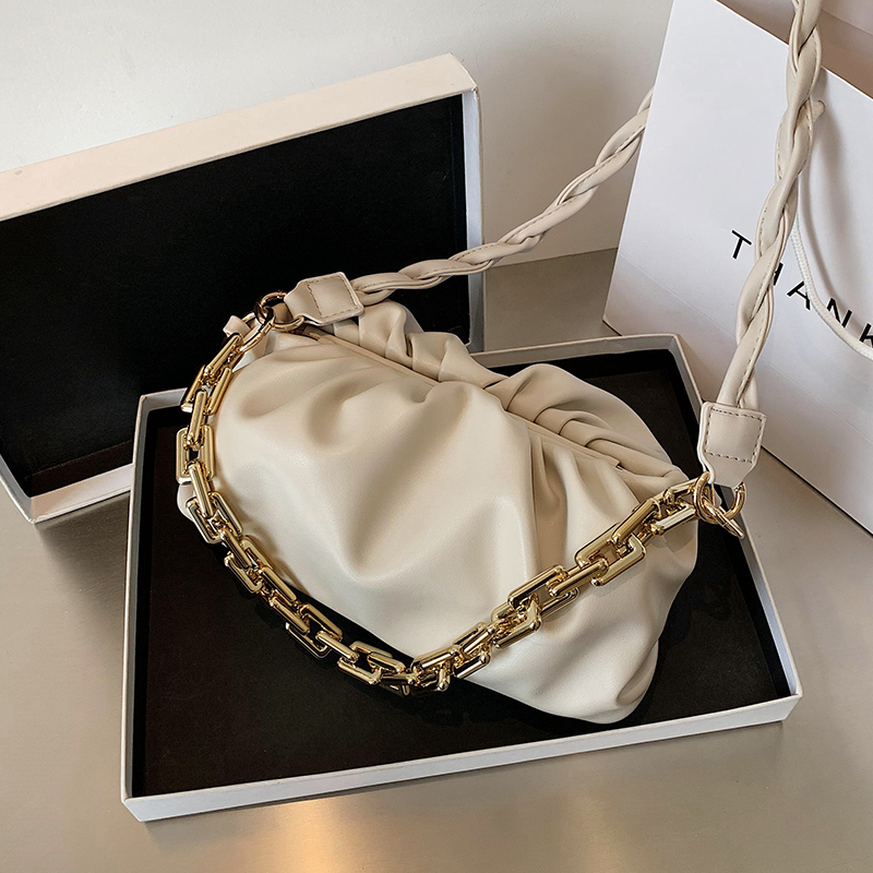 Elegant Weave Chain Cloud Women Shoulder Bags 2020 New Quality Pleated Day Clutch Purse Women's Designer Handbag Armpit Bag Q1206, Black
Elegant Weave Chain Cloud Women Shoulder Bags 2020 New Quality Pleated Day Clutch Purse Women's Designer Handbag Armpit Bag Q1206, Black