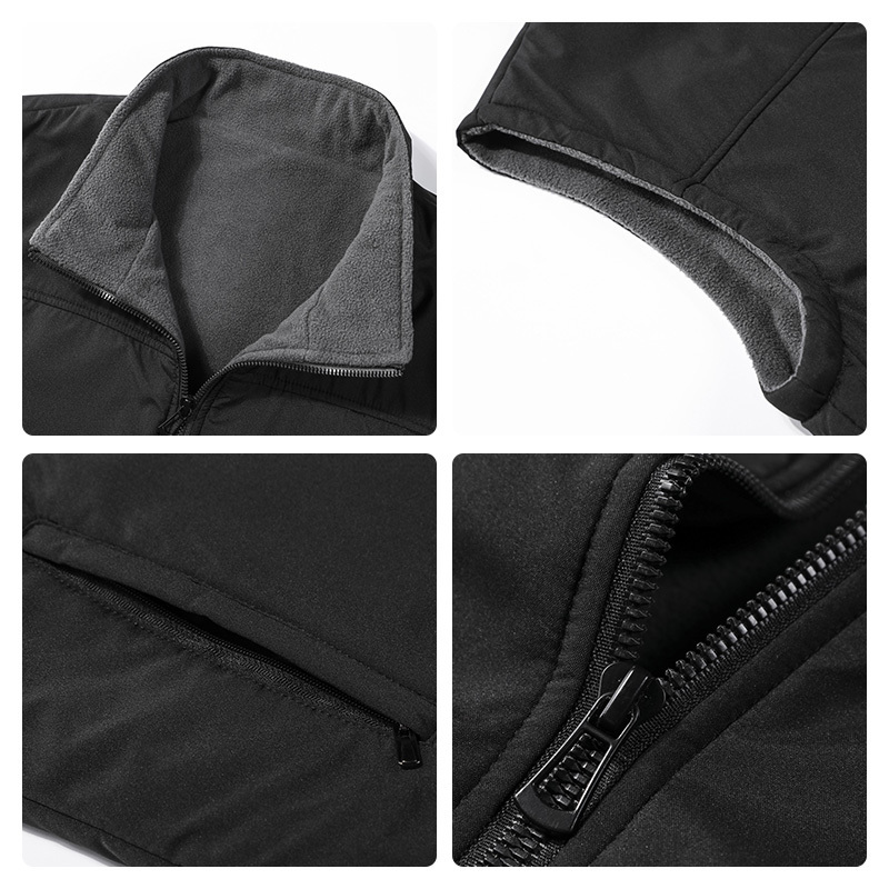 Vest Sleeveless Jacket Mens Autumn Spring Vest Men Soft Warm Waistcoat Fleece Jackets Male Big Size 5XL Outdoor Casual 201120