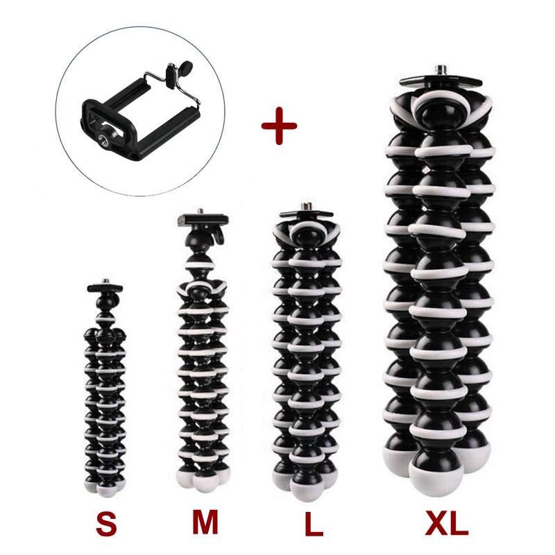 For SLR Digital Camera Cell Phone Flexible Octopus Tripods XL L M S Size Stand Holder Tripod with Phone Bracket
For SLR Digital Camera Cell Phone Flexible Octopus Tripods XL L M S Size Stand Holder Tripod with Phone Bracket