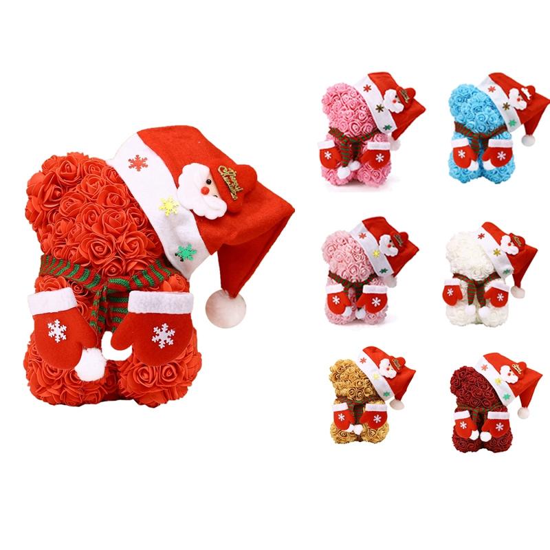 Rose Flower Bear - Christmas Rose Teddy Bear - Birthdays,Valentine's Day- Clear Gift Box Included
Rose Flower Bear - Christmas Rose Teddy Bear - Birthdays,Valentine's Day- Clear Gift Box Included