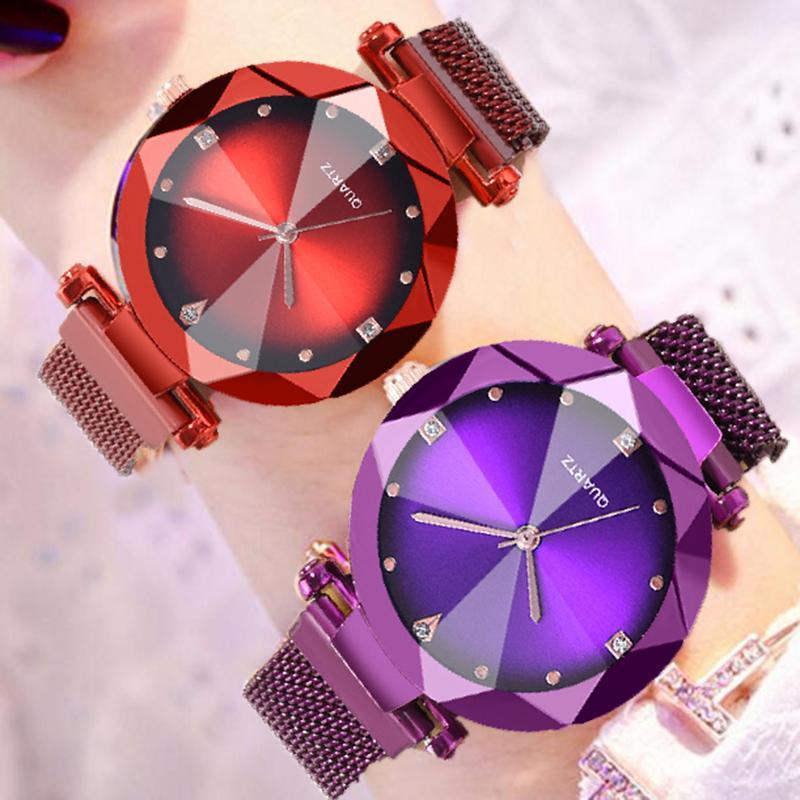 Relogio Feminino Ladies Magnetic Starry Sky Clock Luxury Women Watches Fashion Diamond Female Quartz Wristwatches Zegarek Damski1, Red
Relogio Feminino Ladies Magnetic Starry Sky Clock Luxury Women Watches Fashion Diamond Female Quartz Wristwatches Zegarek Damski1, Red
