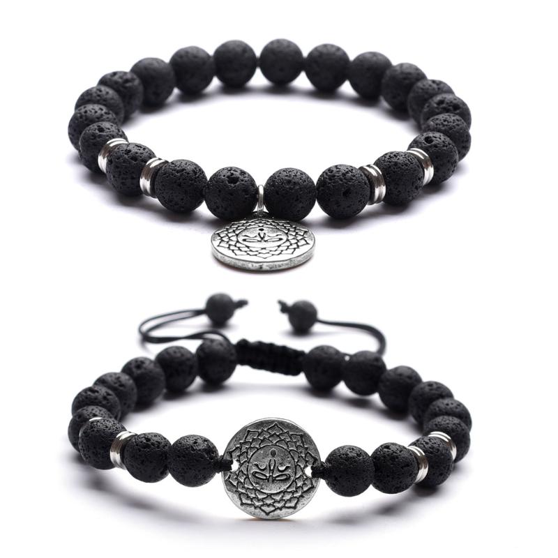 Volcanic Stone Essential Oil Bracelet Stainless Steel Separator Energy Pattern Accessories Yoga Braided Bracelet
Volcanic Stone Essential Oil Bracelet Stainless Steel Separator Energy Pattern Accessories Yoga Braided Bracelet