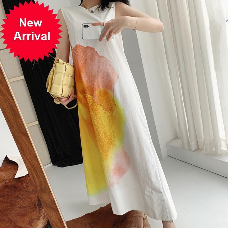 Women's 2021 High Fashion Runway Will See Designer Clothing Casual Neck-to-neck Party Release White Paint Sleeveless Dress Long Tide V7X7, Blue
Women's 2021 High Fashion Runway Will See Designer Clothing Casual Neck-to-neck Party Release White Paint Sleeveless Dress Long Tide V7X7, Blue