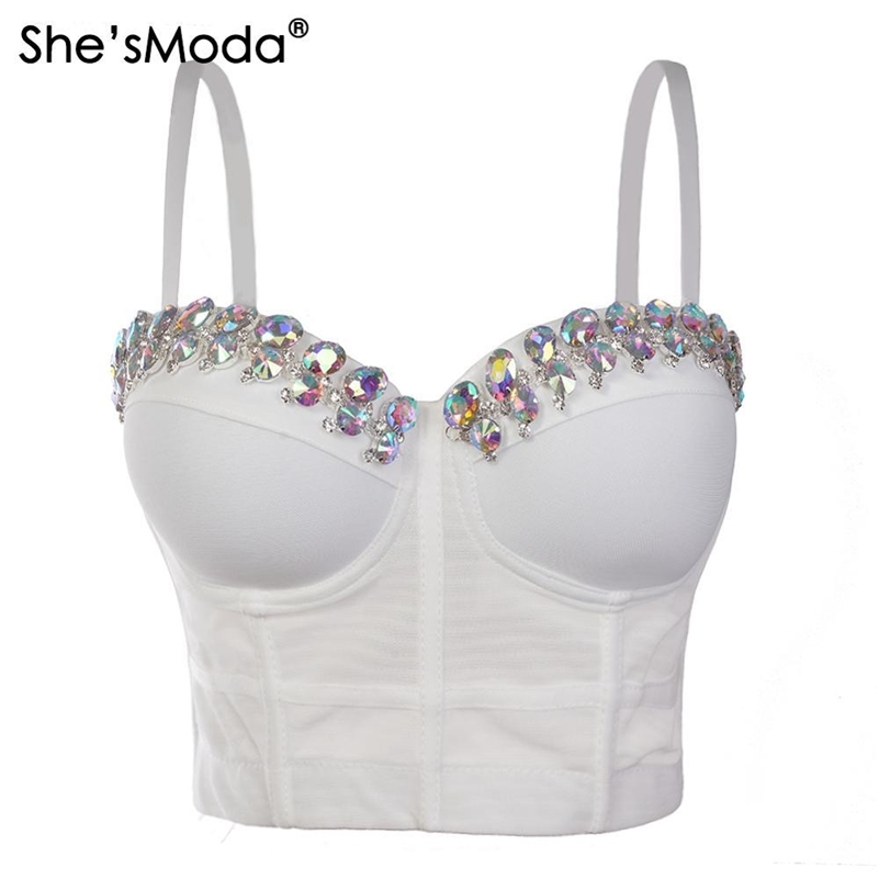 She'sModa New Mesh Perspective Rhinestones Bustier Women's Bralette Cropped Top Vest Plus Size Y200415, Red
She'sModa New Mesh Perspective Rhinestones Bustier Women's Bralette Cropped Top Vest Plus Size Y200415, Red