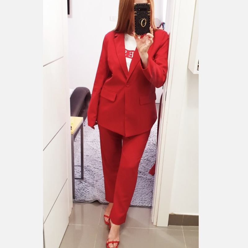 Work Pant Suits OL 2 Piece Set For Women Business Interview Uniform Slim Blazer And Pencil Office Lady 220315