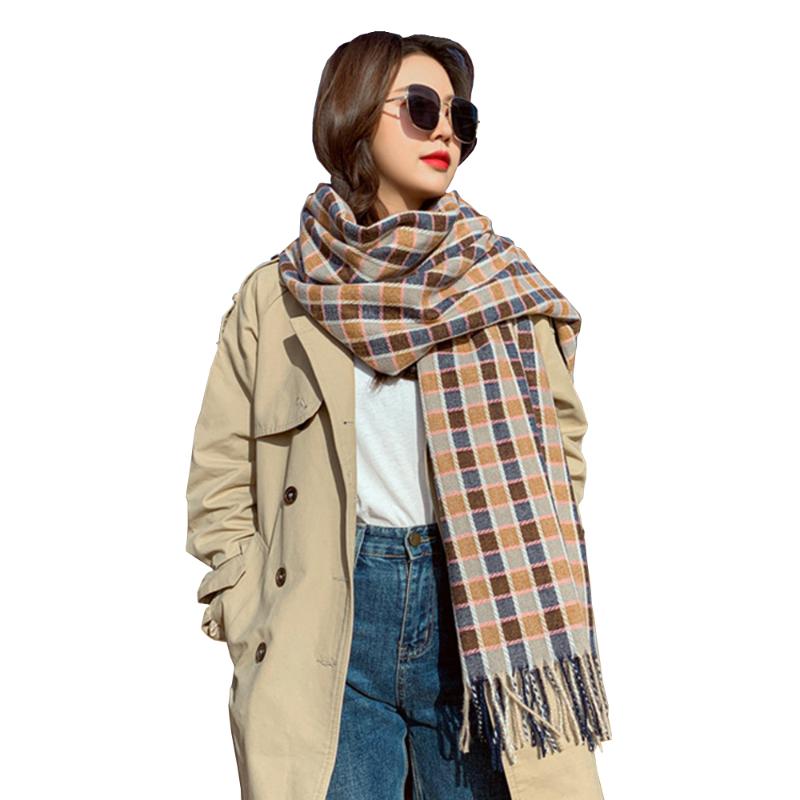 Long Large Winter Women Shrugs Hijab Hair Scarf Warm Plaid Tassle Retangular Cashmere Encharpe Femme Hiver Szal Sjaal
Long Large Winter Women Shrugs Hijab Hair Scarf Warm Plaid Tassle Retangular Cashmere Encharpe Femme Hiver Szal Sjaal