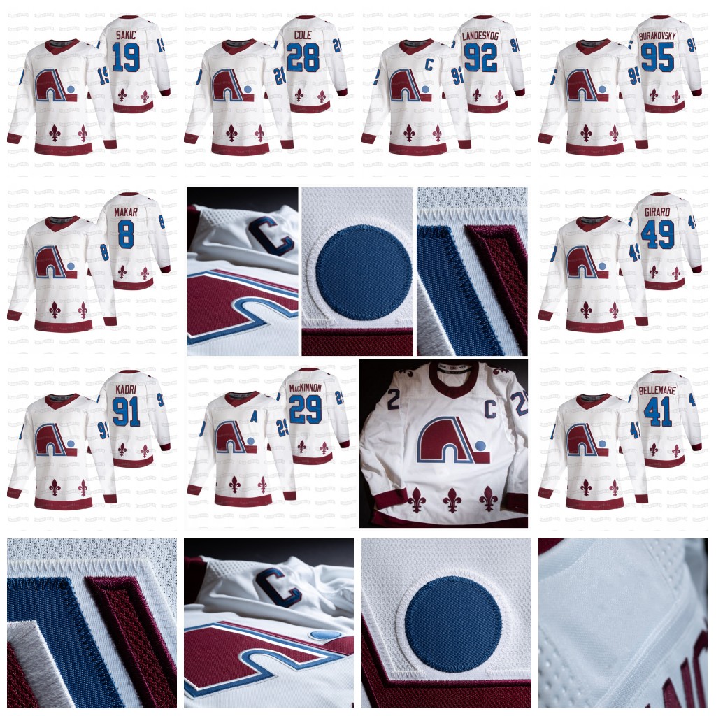29 Nathan MacKinn Colorado Avalanche 2021 Reverse Retro Jersey Cale Makar Mikko Rantanen Gabriel Landeskog Girard Nazem Saad Kadri Toews, Black;red
29 Nathan MacKinn Colorado Avalanche 2021 Reverse Retro Jersey Cale Makar Mikko Rantanen Gabriel Landeskog Girard Nazem Saad Kadri Toews, Black;red