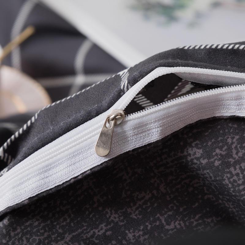 58 Geometric Black Plaid Bedding Set Duvet Cover Bed King Queen Size Bed Set Pillowcase Comforter bedding Sets9389479