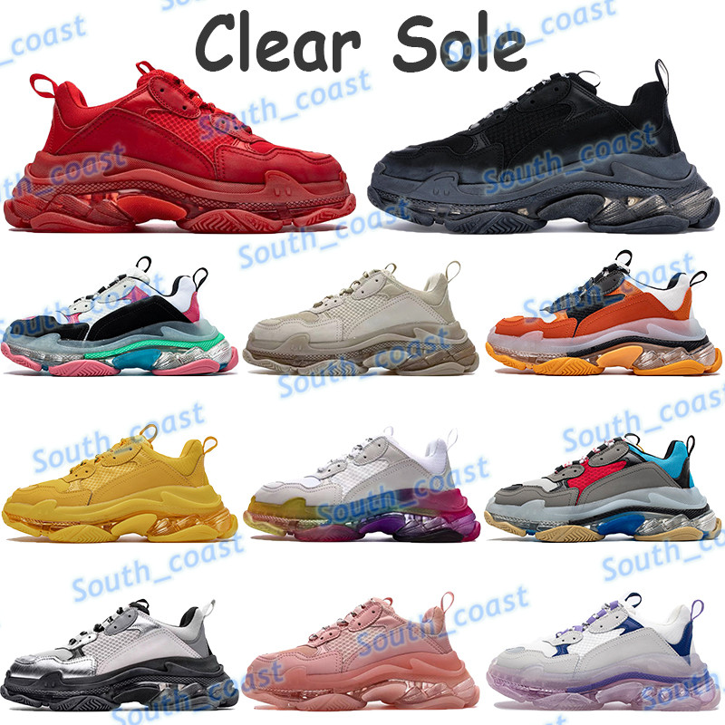 Triple-s clear sole shoes men women paltform sneaker neon green red yellow grey black rainbow white blue beige metallic silver mens casual trainers, Bubble wrap packaging
Triple-s clear sole shoes men women paltform sneaker neon green red yellow grey black rainbow white blue beige metallic silver mens casual trainers, Bubble wrap packaging