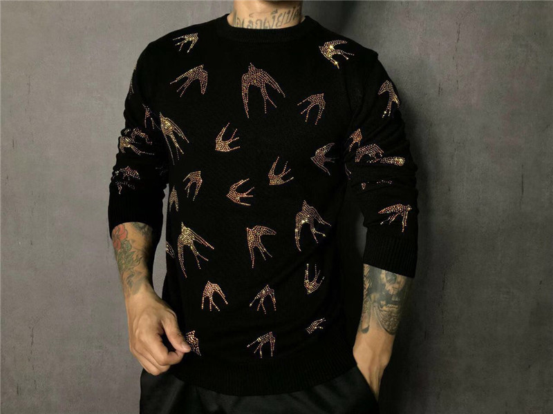 Freeship mens rhinestone beading bird black sweatshirts long sleeves T shirt fashion/studio/bling style
Freeship mens rhinestone beading bird black sweatshirts long sleeves T shirt fashion/studio/bling style