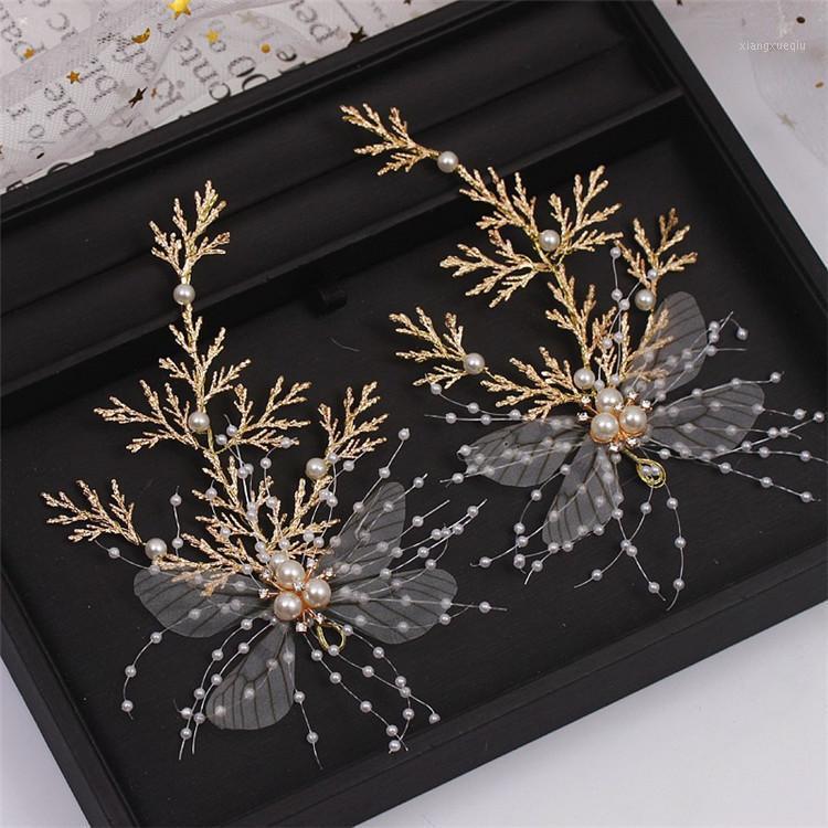 Handmade Gold Crystal Pearl Butterfly Hair Pin Clips Bride Leaf Sticks Rhinestone Wedding Accessories Veil Tiara Crown & Barrettes, Golden;silver
Handmade Gold Crystal Pearl Butterfly Hair Pin Clips Bride Leaf Sticks Rhinestone Wedding Accessories Veil Tiara Crown & Barrettes, Golden;silver