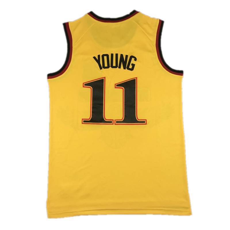 2023/24 11 Trae Young City Basketball Jerseys 5 Dejounte Murray Mens 55 Dikembe Mutombo 44 Pete Maravich Retro Shirt
