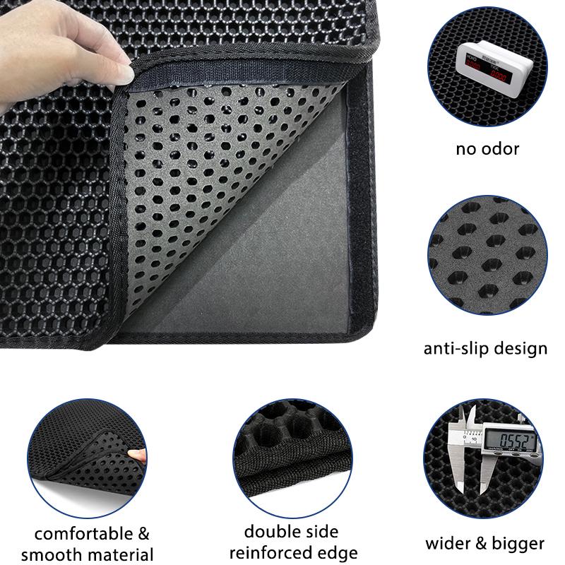 Washable Cat Litter mats pet supplies Waterproof Double-Layer Cats Mat household Non-slip Pet Litter Mats For Cats House Clean