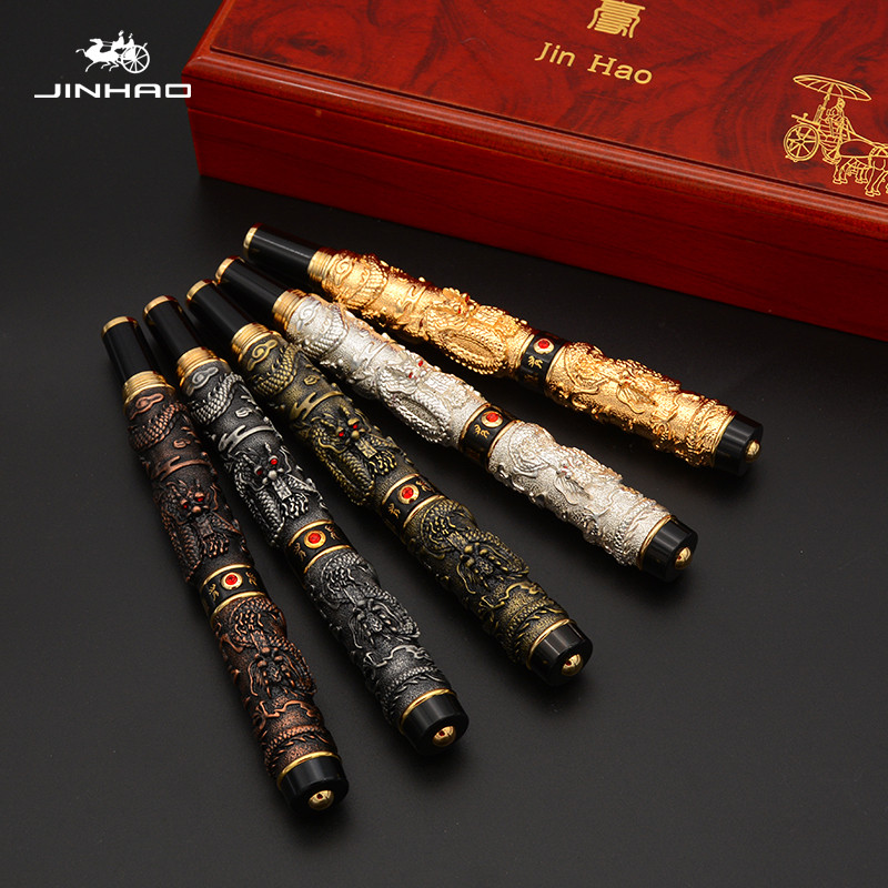 jinhao Classic METAL Dragon Relief Trim Medium Nib Fountain pen School Student Office Gifts Stationery, Black
jinhao Classic METAL Dragon Relief Trim Medium Nib Fountain pen School Student Office Gifts Stationery, Black