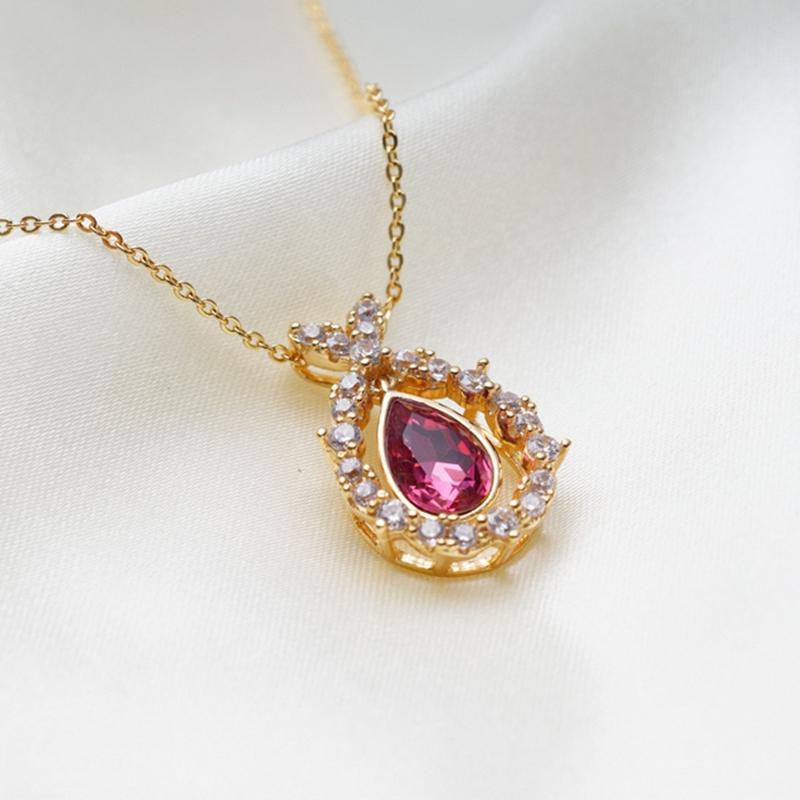 Yunkingdom Charms Waterdrop Big Pendant Choker Red Crystal Cubic Zirconia Gold Color Women's Necklaces Party Jewelry
Yunkingdom Charms Waterdrop Big Pendant Choker Red Crystal Cubic Zirconia Gold Color Women's Necklaces Party Jewelry
