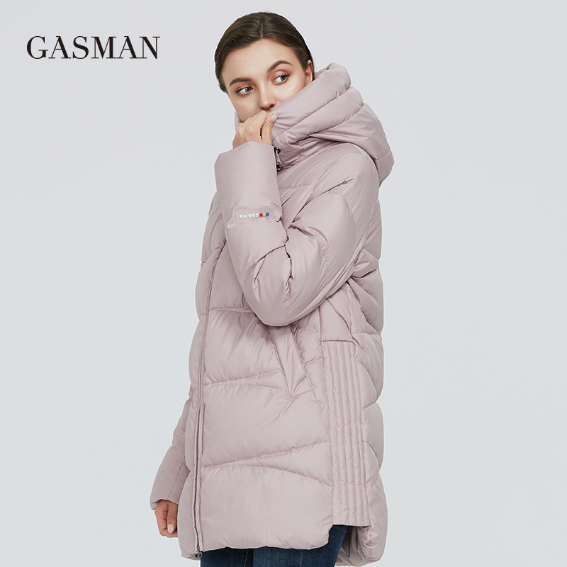 GASMAN New plus size black women's winter jacket Coat women warm hooded down parka outwear Female fashion puffer jacket 011 201217
