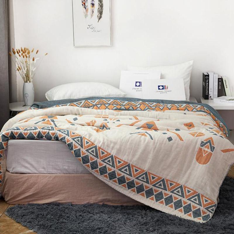 Cotton Reactive Geometric Thicken Blanket Bed Cover Sofa Travel Breathable Large Soft Throw Blanket air conditioning
Cotton Reactive Geometric Thicken Blanket Bed Cover Sofa Travel Breathable Large Soft Throw Blanket air conditioning