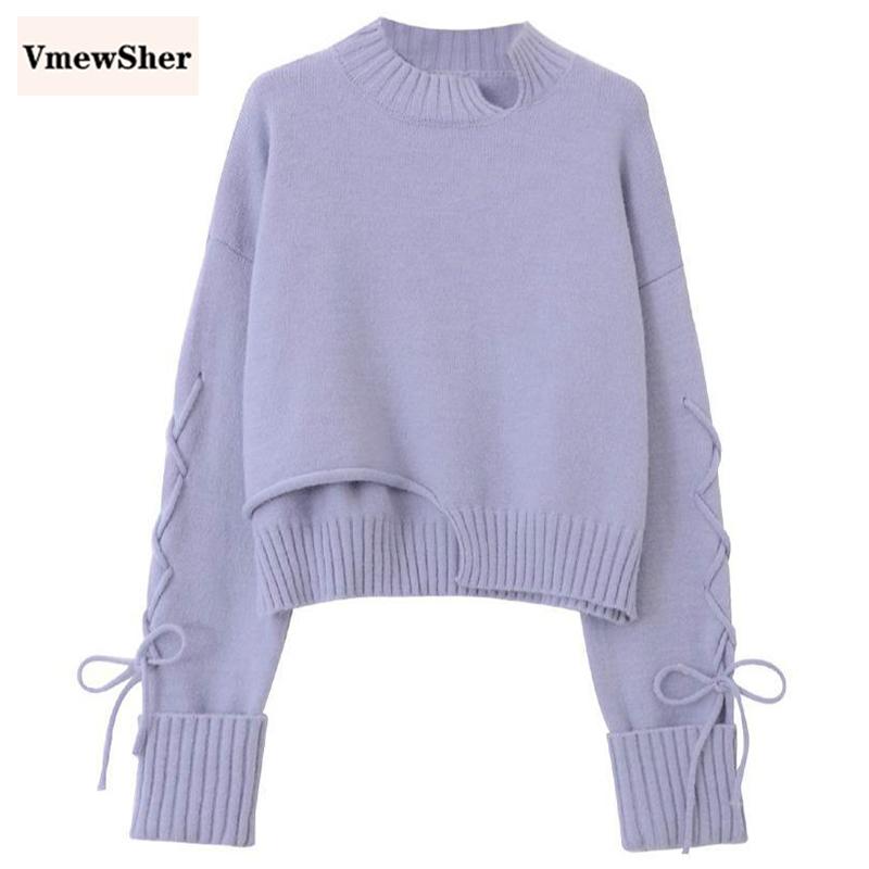 VmewSher New Irregular Sweater Women Winter Warm Knitted Pullover Loose Lace Up Long Sleeve O Neck Knitwear Elegant Jumper Top, Beige
VmewSher New Irregular Sweater Women Winter Warm Knitted Pullover Loose Lace Up Long Sleeve O Neck Knitwear Elegant Jumper Top, Beige