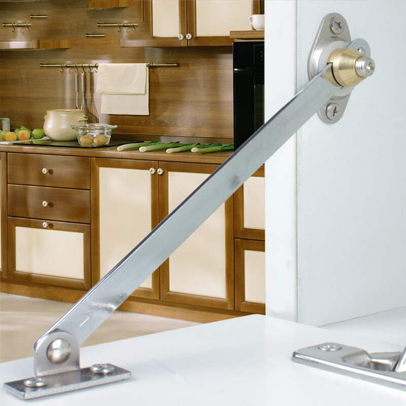 Furniture Hinge Bedside Cupboard Shoe Cabinet Flip Down Door Support Slide Position Connecting Rod Track Hardware Bracket