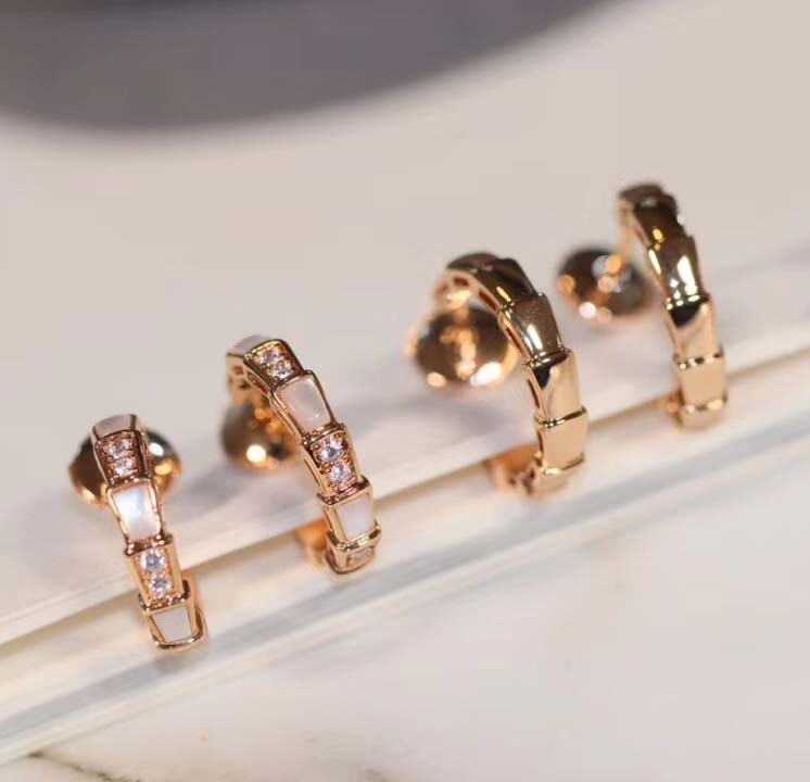 2021 Luxurious quality half round shape with diamond and no or shell for women wedding jewelry gift PS8691