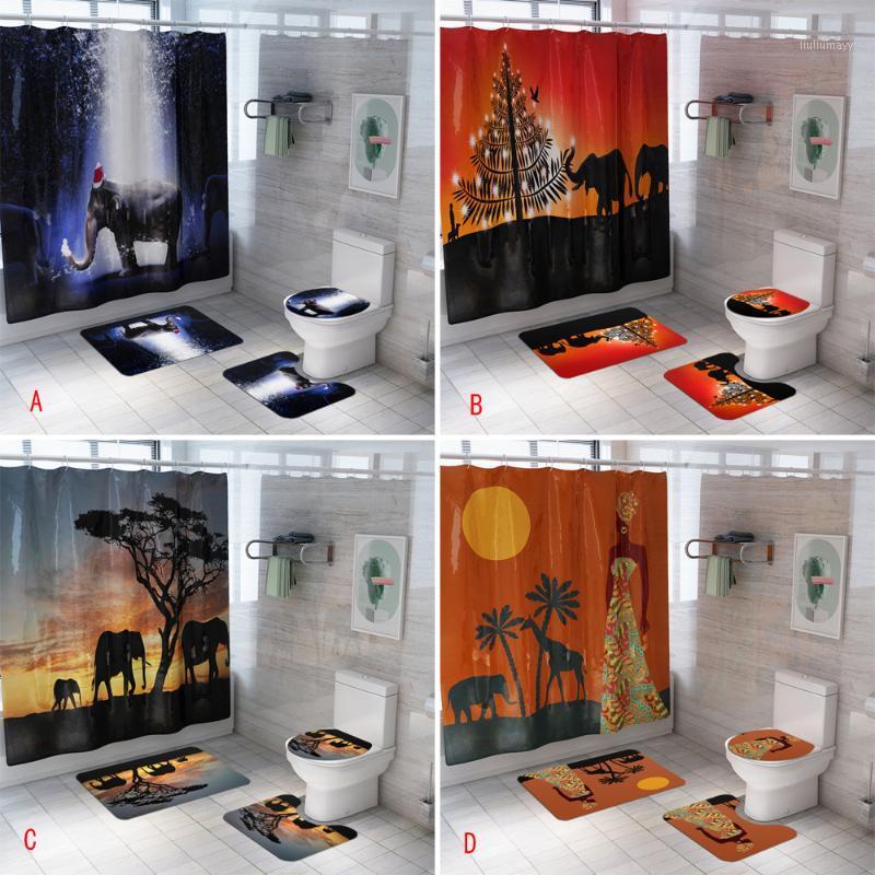 African Elephant Printed Waterproof Polyester Shower Curtain Anti-slip Bath Mat Set Bathroom Curtains Rug Toilet Cover Sets1
African Elephant Printed Waterproof Polyester Shower Curtain Anti-slip Bath Mat Set Bathroom Curtains Rug Toilet Cover Sets1
