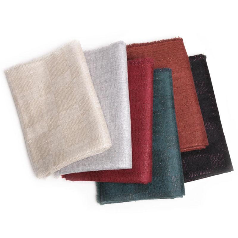 100% goat cashmere clips silver yarns double-layer plaid women scarf shawl 80x200cm 6colors available
100% goat cashmere clips silver yarns double-layer plaid women scarf shawl 80x200cm 6colors available