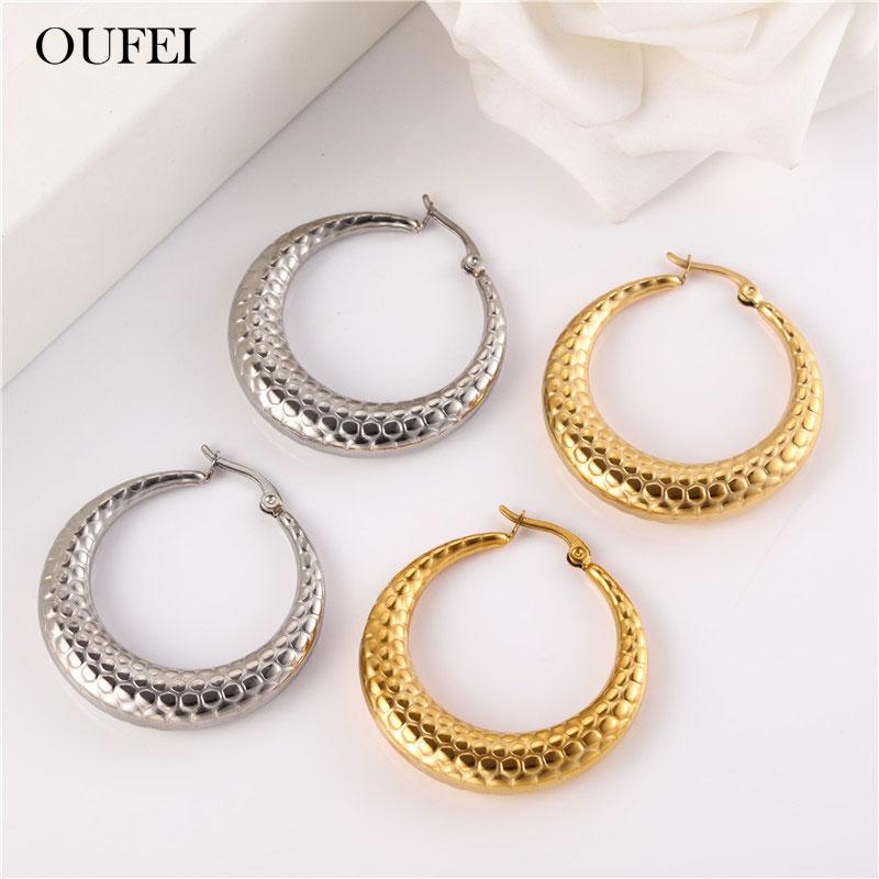 OUFEI Personalized Hoop Earrings Female Stainless Steel Earings Fashion Jewelry Accessories Gifts For Women Bohemian
OUFEI Personalized Hoop Earrings Female Stainless Steel Earings Fashion Jewelry Accessories Gifts For Women Bohemian