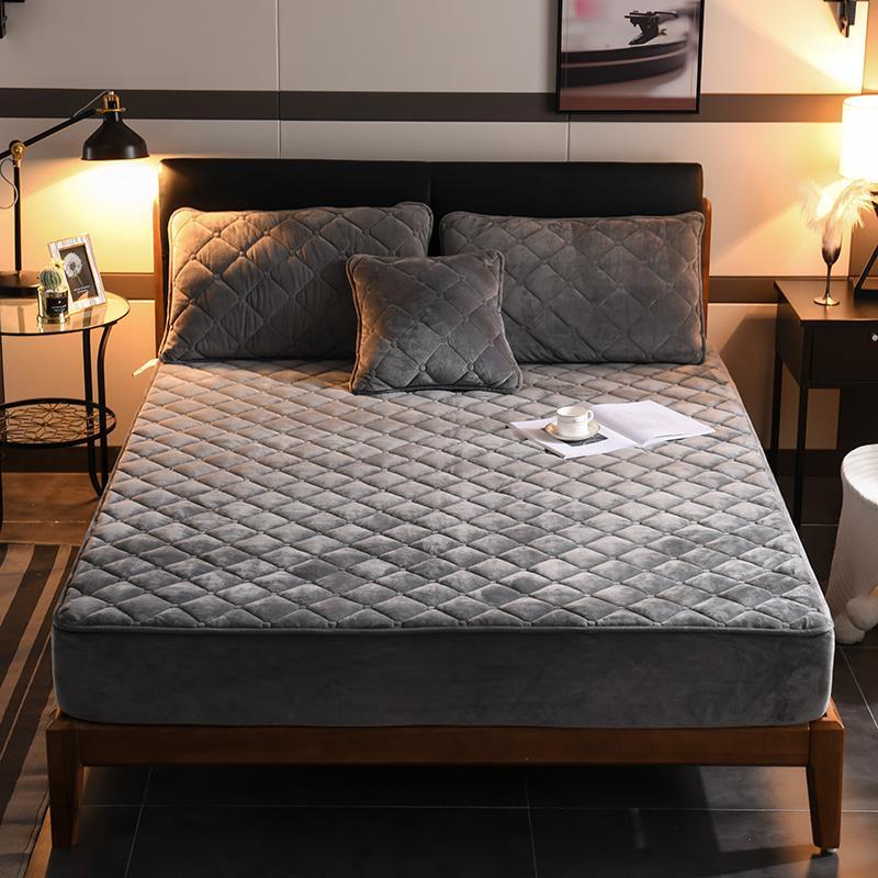 Waterproof Mattress Protector Fitted Sheet Style Cover for Mattress Solid Color Quilted Coral Fleece Thick Soft Pad for Bed1, Blue
Waterproof Mattress Protector Fitted Sheet Style Cover for Mattress Solid Color Quilted Coral Fleece Thick Soft Pad for Bed1, Blue