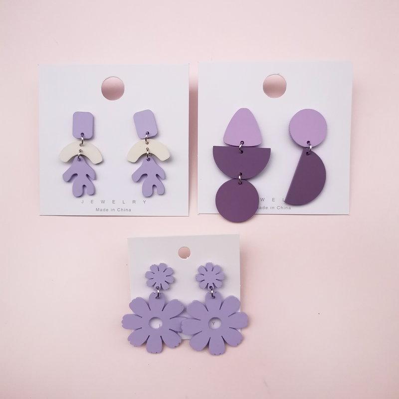 QUMENG 2020 Purple styles cute sweet acrylic Earrings For Women flower irregular Drop Dange pendientes mujer personality Jewelry
QUMENG 2020 Purple styles cute sweet acrylic Earrings For Women flower irregular Drop Dange pendientes mujer personality Jewelry