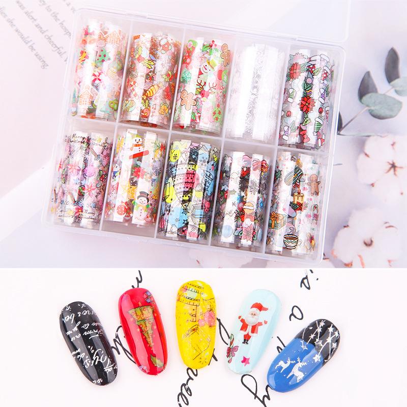 10pcs Nail Art Star Transfer Paper Starry Sky Christmas Series Suit Nail Stickers Snowflakes Laser Elk Gift Santa Adhesive Paper, 07
10pcs Nail Art Star Transfer Paper Starry Sky Christmas Series Suit Nail Stickers Snowflakes Laser Elk Gift Santa Adhesive Paper, 07