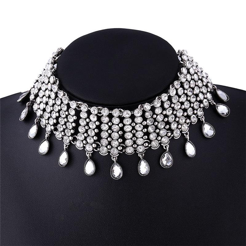 Luxury Crystal Rhinestone Pendant Necklaces Bohemian Collar Choker Statement Bib Necklace Women Fashion Jewelry Bijoux
Luxury Crystal Rhinestone Pendant Necklaces Bohemian Collar Choker Statement Bib Necklace Women Fashion Jewelry Bijoux