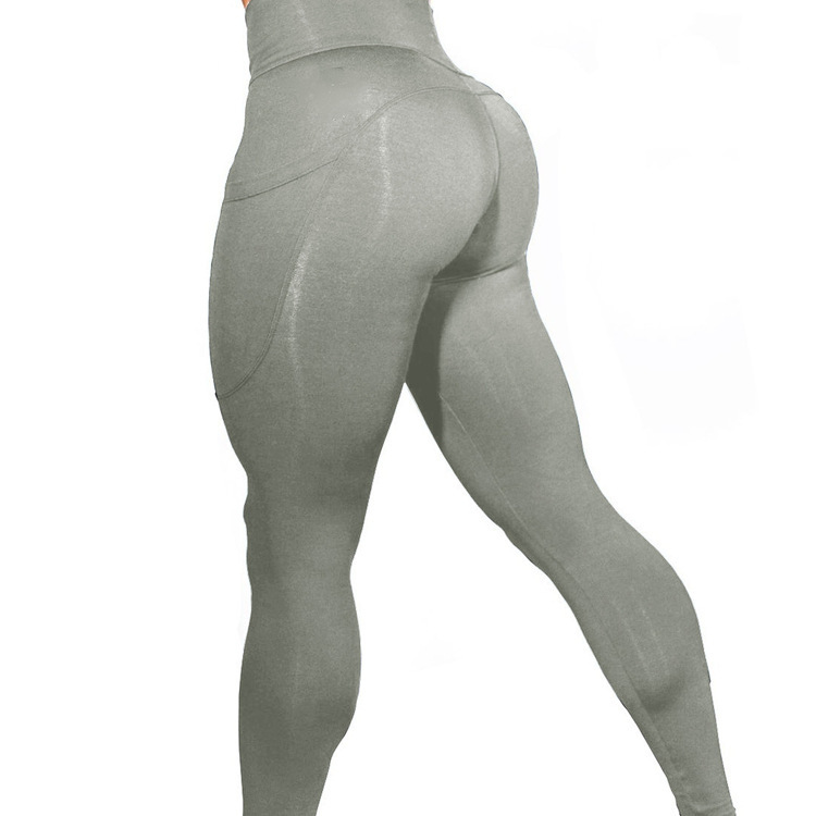 Women Yoga Outfits running fitness pants side mobile phone pocket exercise leggings