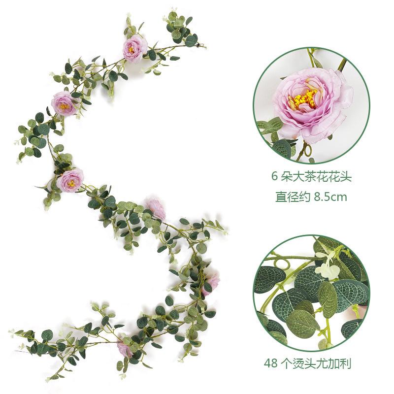 195CM/lot Silk Ivy Vine with Green Leaves For Home Wedding Decoration Fake leaf DIY Hanging Garland Artificial Flowers, White
195CM/lot Silk Ivy Vine with Green Leaves For Home Wedding Decoration Fake leaf DIY Hanging Garland Artificial Flowers, White