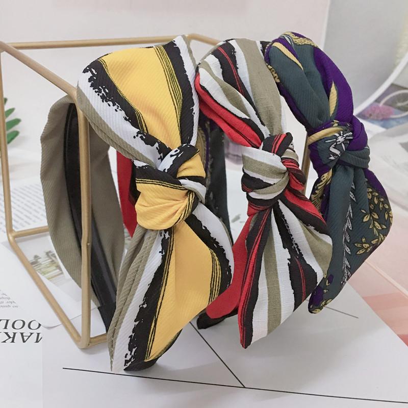 New Striped Floral Big Bow Headband Fabric Anti Slip Lady Color Contrast HairBand Hoop For Girl Party Hair Ornament Accessories 
New Striped Floral Big Bow Headband Fabric Anti Slip Lady Color Contrast HairBand Hoop For Girl Party Hair Ornament Accessories