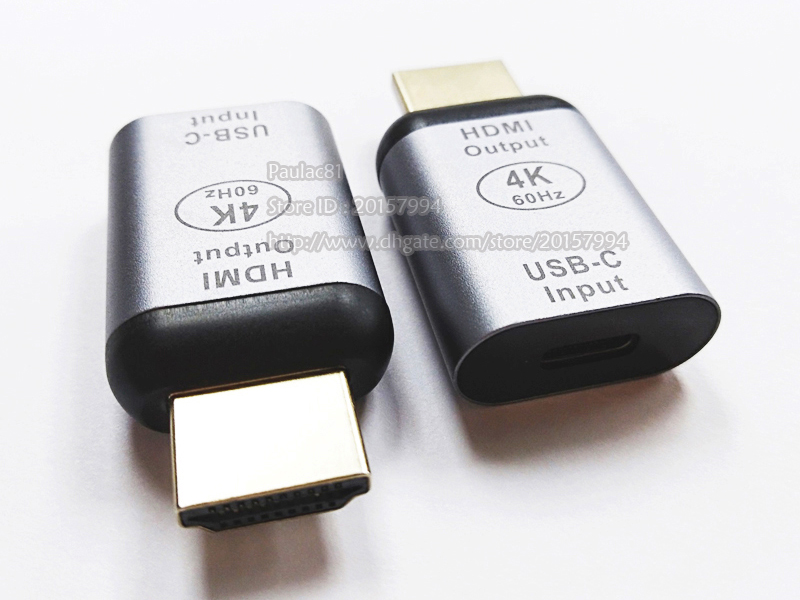 High Quality USB31 Connector TypeC Female to HDMICompatible Male Adapter 4K 60Hz USBC 31 HD Plug Converter1PCS