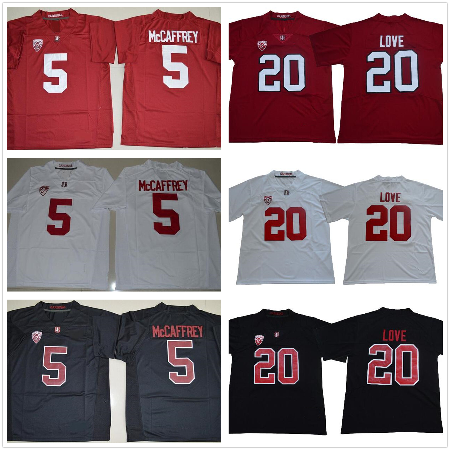 NCAA Stanford Cardinal #20 Bryce Love Jersey White Red Home Away Stitched Mens #5 Christian McCaffrey College Football Jerseys
NCAA Stanford Cardinal #20 Bryce Love Jersey White Red Home Away Stitched Mens #5 Christian McCaffrey College Football Jerseys
