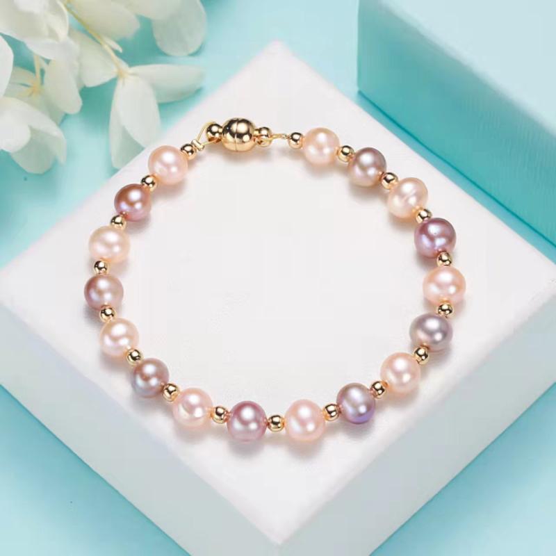 Bangle The Manufacturer Directly Provides Freshwater Color Pearl Bracelet Magnet Buckle Design Style Portable Hand Jewelry
Bangle The Manufacturer Directly Provides Freshwater Color Pearl Bracelet Magnet Buckle Design Style Portable Hand Jewelry