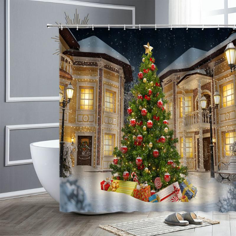Shower Curtains Christmas Year Bathroom Decor Xmas Cartoon Snowman Rope Balls Snow Scenery Kids Bath Room Cloth Curtain
Shower Curtains Christmas Year Bathroom Decor Xmas Cartoon Snowman Rope Balls Snow Scenery Kids Bath Room Cloth Curtain