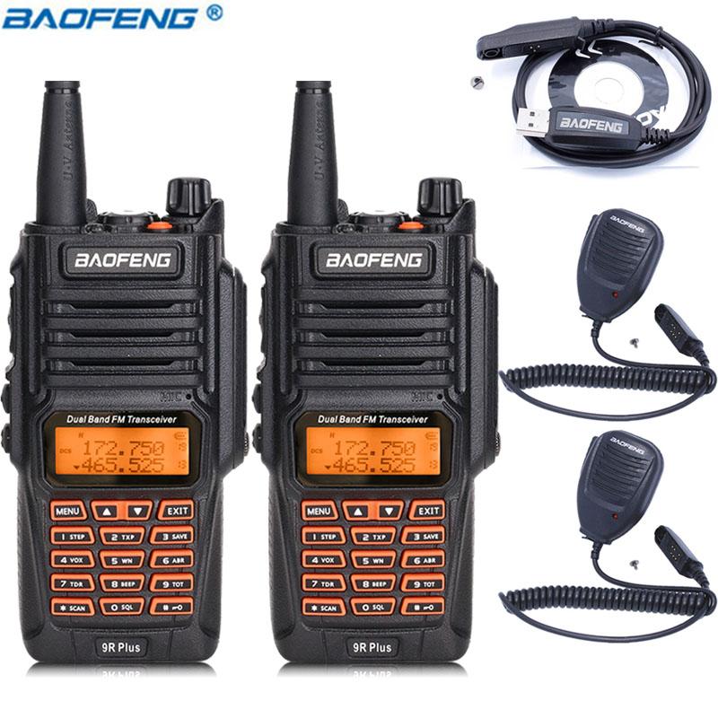 2Pcs Baofeng UV-9R Plus 8W High Power Waterproof Dustproof Portable Walkie Talkie Dual Band 10km Long Range Ham Radio+2Mic+Cable
2Pcs Baofeng UV-9R Plus 8W High Power Waterproof Dustproof Portable Walkie Talkie Dual Band 10km Long Range Ham Radio+2Mic+Cable