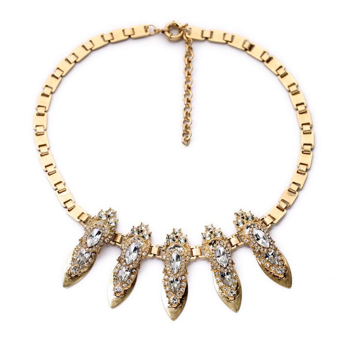 Bulk Price New Style of the Hottest Sale Exaggerated Glass Acrylic Plant Clear Shiny Gold Color Pendant Necklace
Bulk Price New Style of the Hottest Sale Exaggerated Glass Acrylic Plant Clear Shiny Gold Color Pendant Necklace