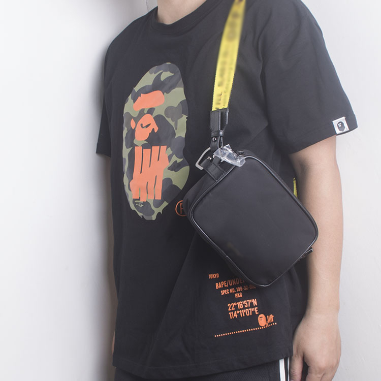 Brand MINI Men off Yellow canvas belt high white Shoulder camera bag waist bags multi purpose satchel Bag Messenger women, Black
Brand MINI Men off Yellow canvas belt high white Shoulder camera bag waist bags multi purpose satchel Bag Messenger women, Black