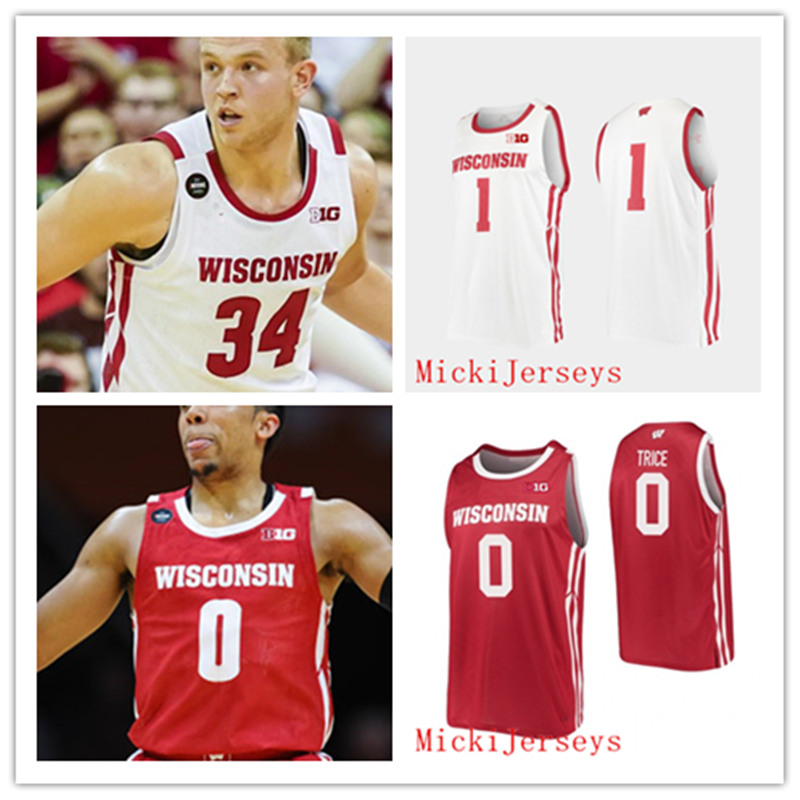 Custom Wisconsin Badgers Basketball Jersey 0 D'Mitrik Trice 34 Brad Davison 35 Nate Reuvers 32 Joe Hedstrom 2 Aleem Ford Wisconsin Jersey, Black
Custom Wisconsin Badgers Basketball Jersey 0 D'Mitrik Trice 34 Brad Davison 35 Nate Reuvers 32 Joe Hedstrom 2 Aleem Ford Wisconsin Jersey, Black