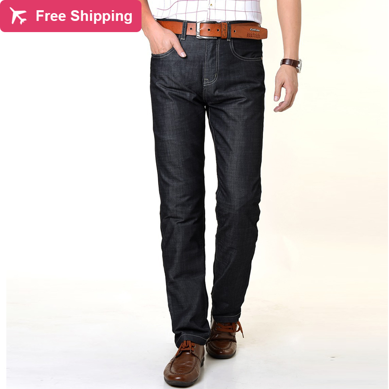 male thin fashion designer big winter size model business skinny blue jeans men's brim pants, Light blue
male thin fashion designer big winter size model business skinny blue jeans men's brim pants, Light blue