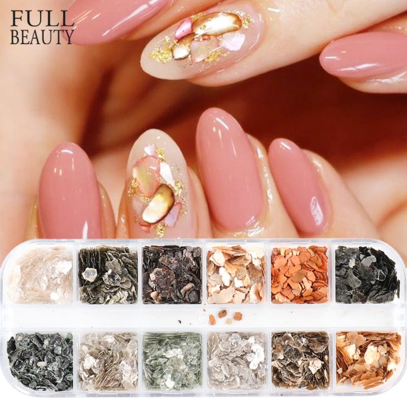 12Grids Abalone Shell Nail Art Paillette Decoration 3D Irregular Fragments Texture Pearl Slice Natural Accessory Manicure CHYM-1
12Grids Abalone Shell Nail Art Paillette Decoration 3D Irregular Fragments Texture Pearl Slice Natural Accessory Manicure CHYM-1