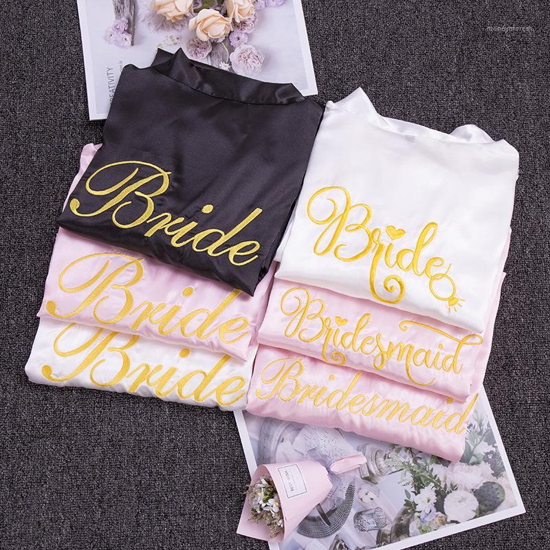 2020 Nightgown Faxu Silk Long Pajamas Wedding Makeup Robe Embroidered Bride Bridesmaid Gown Women' Robe Bathrobe Night Dress1, 9892-3
2020 Nightgown Faxu Silk Long Pajamas Wedding Makeup Robe Embroidered Bride Bridesmaid Gown Women' Robe Bathrobe Night Dress1, 9892-3
