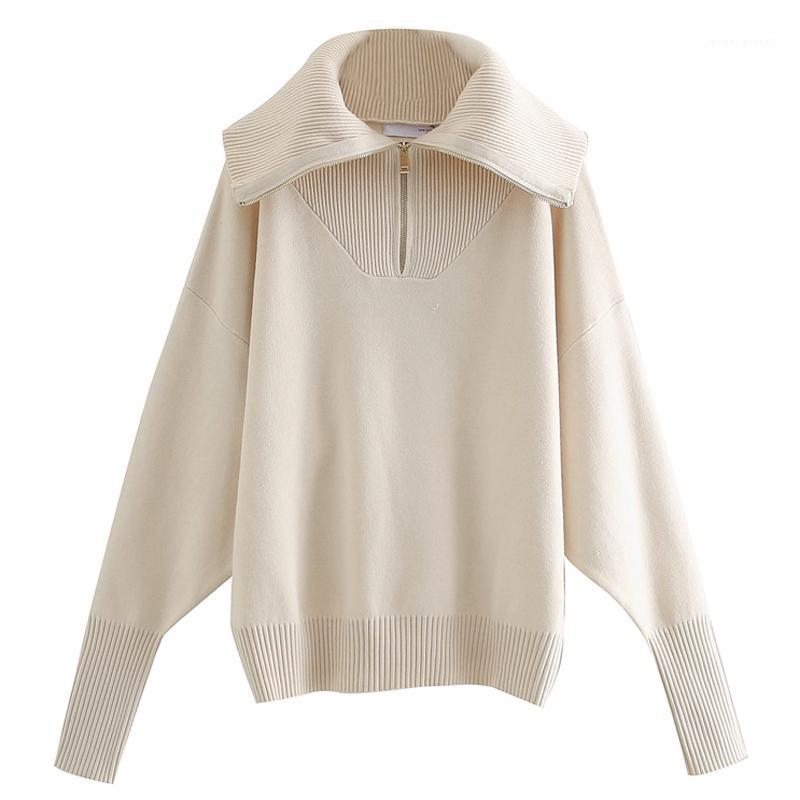 Elina Loose Turn Down Collar Sweaters Women Fashion Zipper Sweater Women Elegant Solid Long Sleeve Sweaters Female Ladies HY1, Hhsw4474black
Elina Loose Turn Down Collar Sweaters Women Fashion Zipper Sweater Women Elegant Solid Long Sleeve Sweaters Female Ladies HY1, Hhsw4474black